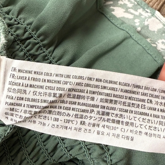 Abercrombie and Fitch Women's Green Floral Smocked Mini Dress, Wedding, Party S - Picture 8 of 12